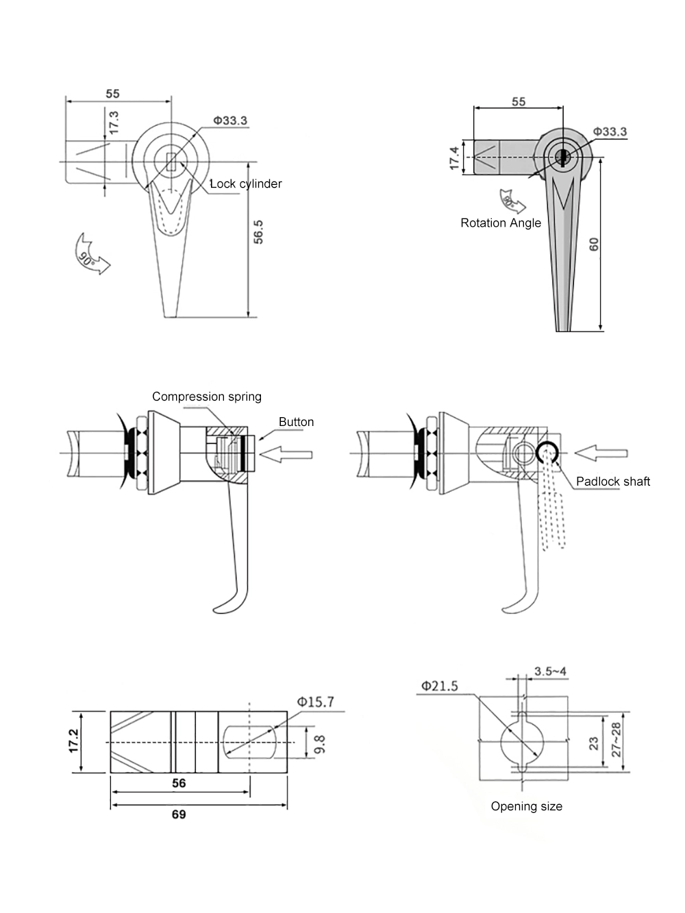 Site Box Handle Lock
